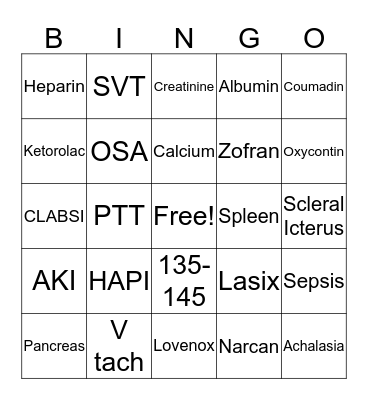 Complex Care Post Conference Bingo Card