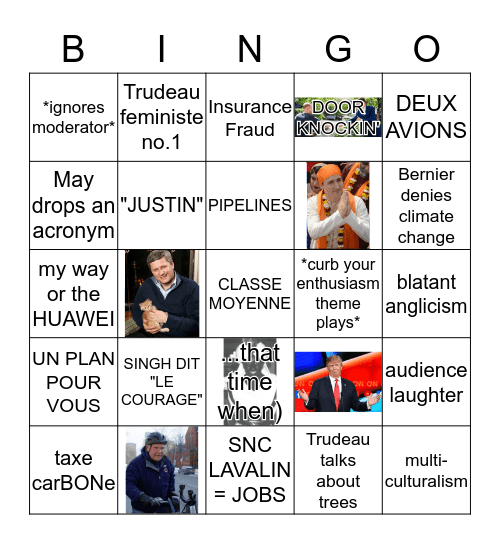 leAdERs' debatE biNGo Card