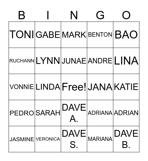 NORTHWEST PARKWAY! Bingo Card