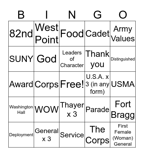 The Corp Has Bingo Card