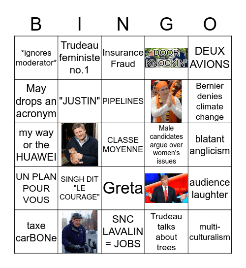 leAdERs' debatE biNGo Card