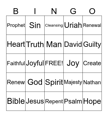 Sermon Bingo (Do only during the sermon) Bingo Card