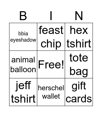 DSTUDIO BINGO Card