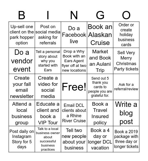 What Are You Scared Of? Bingo Card