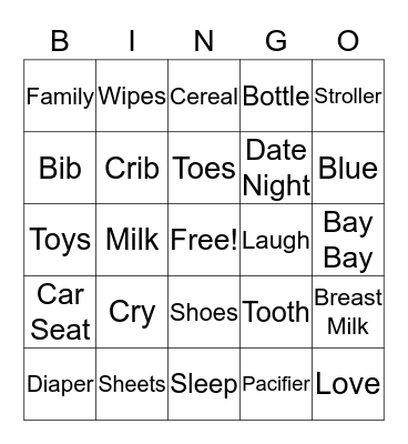 Team Mallory Bingo Card