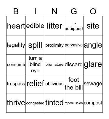 WHICH IS IT? Bingo Card