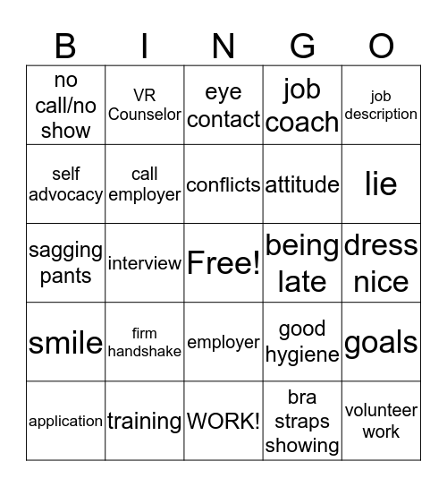 Hire Advantage Bingo Card