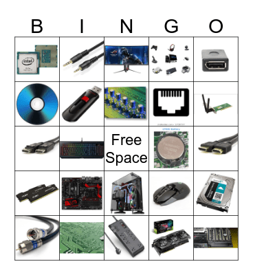 Hardware Bingo Card