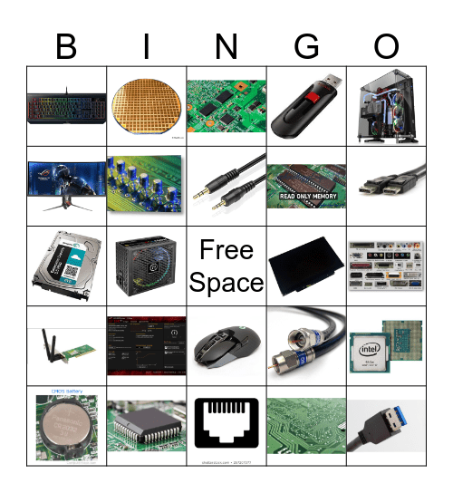 Hardware Bingo Card