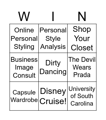 Practical Style Bingo! Bingo Card