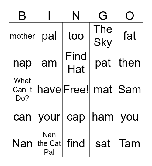 Win 1& 2 Bingo Card