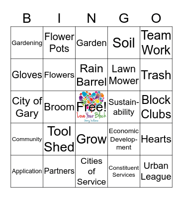 Love Your Block Bingo Card