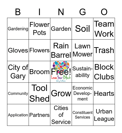 Love Your Block Bingo Card