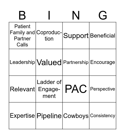 One Size Doesn't Fit All Bingo Card