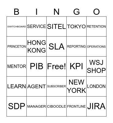 CS Week Bingo Card