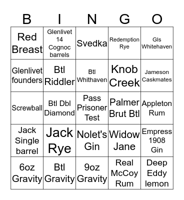 High Tide Bingo Card