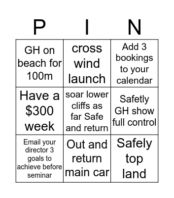 THPA PINGO EHN Bingo Card