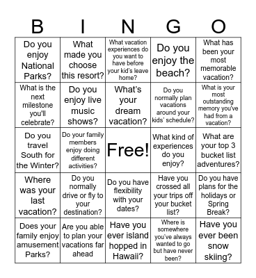 Make like Columbus - it's all about DISCOVERIES Bingo Card