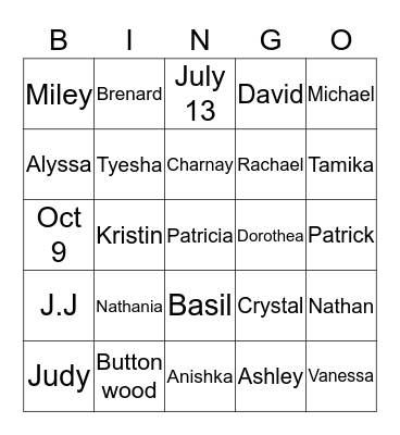 FAMILY GAME NIGHT Bingo Card