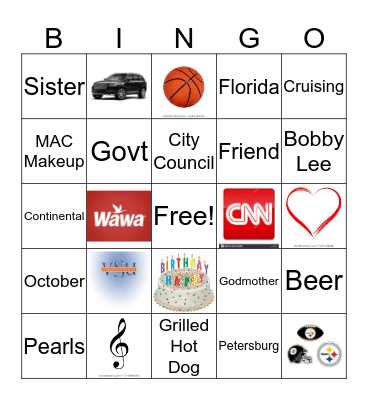 Annette's Bingo Game Bingo Card