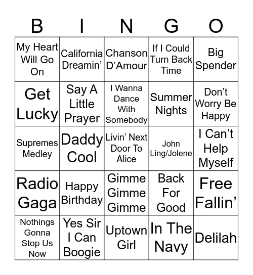 DTM BINGO Card