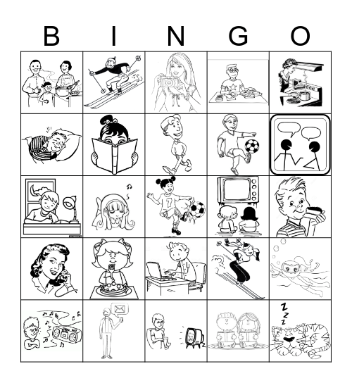 What are they doing BINGO Card