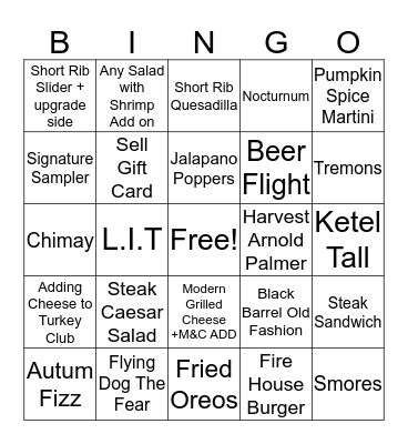 Tapping into BINGO Card