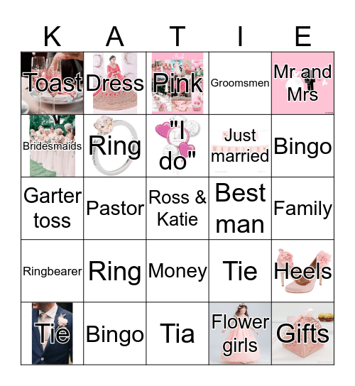 Katie's Bridal Bingo Card