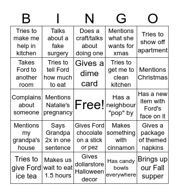 MIL Bingo Card