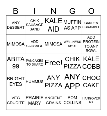 TFK SERVER BINGO Card