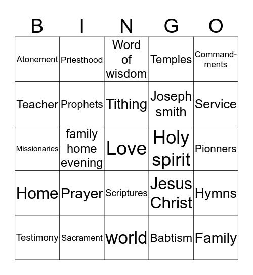 Conference bingo Card