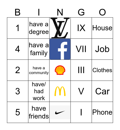 BINGO AGAINST HUMANITY Bingo Card