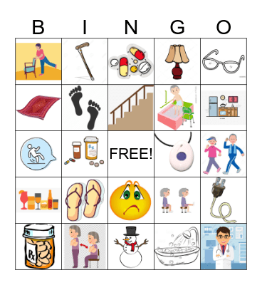 NO FALL BINGO! Bingo Card