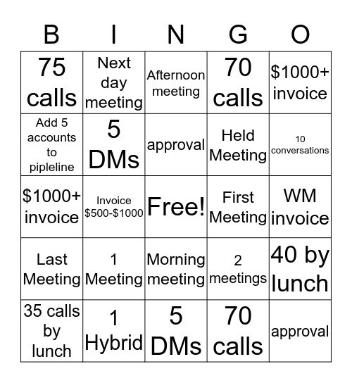 DC Bingo  Bingo Card