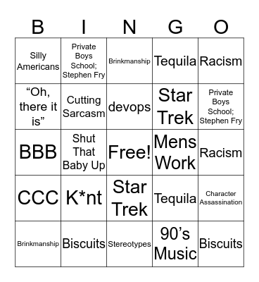 AZ Bingo Card