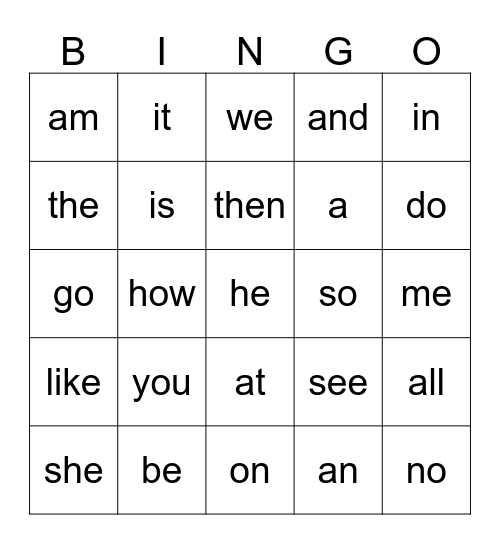 Adam (1) Bingo Card