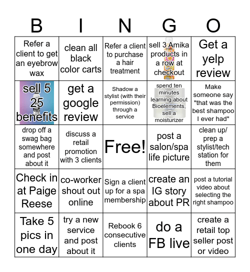 PR Social Media Bingo - Support Staff Bingo Card