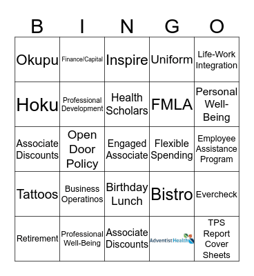 AH Castle HP Bingo Card
