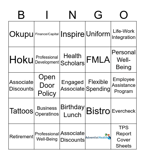 AH Castle HP Bingo Card