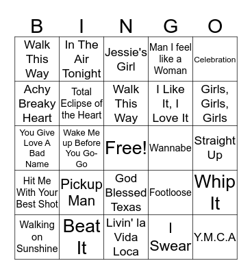 Operations Singo Bingo Card