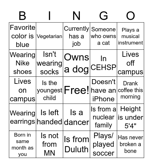 Bingo Card