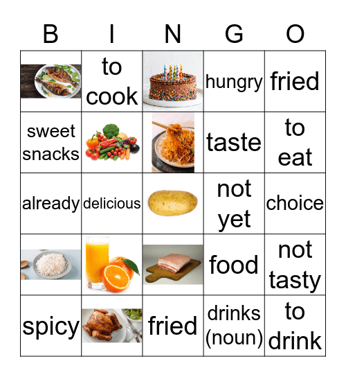 Makanan Bingo Card