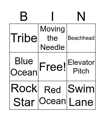 Moonshot Bingo Card