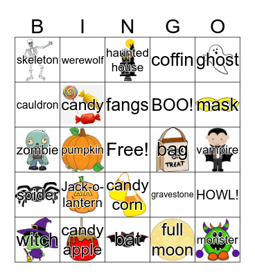 Halloween Bingo Card