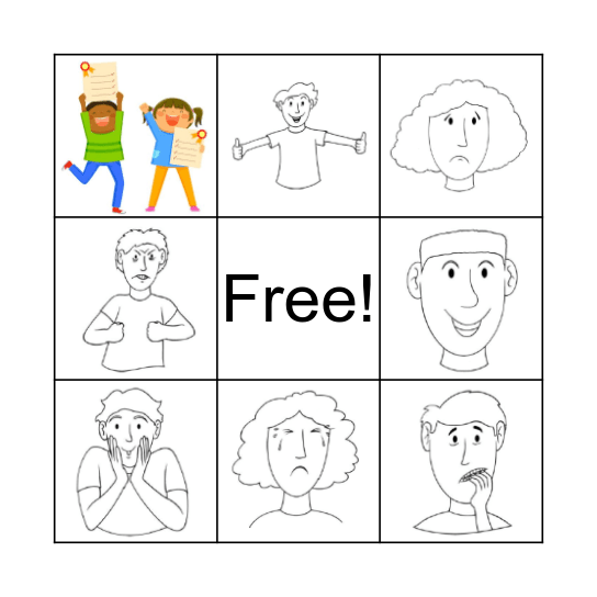 EMOTIONS Bingo Card
