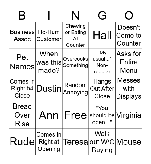 Bingo Card