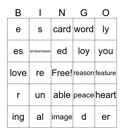 ok Bingo Card