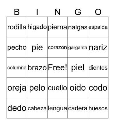 Loteria Bingo Card