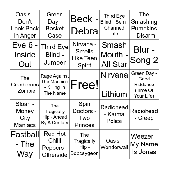 Bingo Card