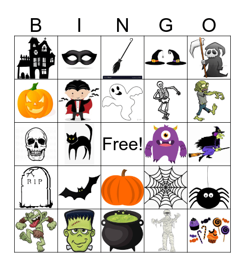 L'Halloween Bingo Card